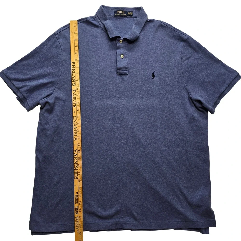Polo Ralph Lauren Classic‎ Fit Polo Shirt Blue Casual Men XXL